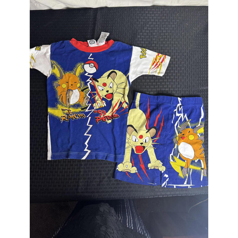 ✨ RARE 1999 VINTAGE POKEMON‎ PJ SET SIZE 10 YOUTH ✨